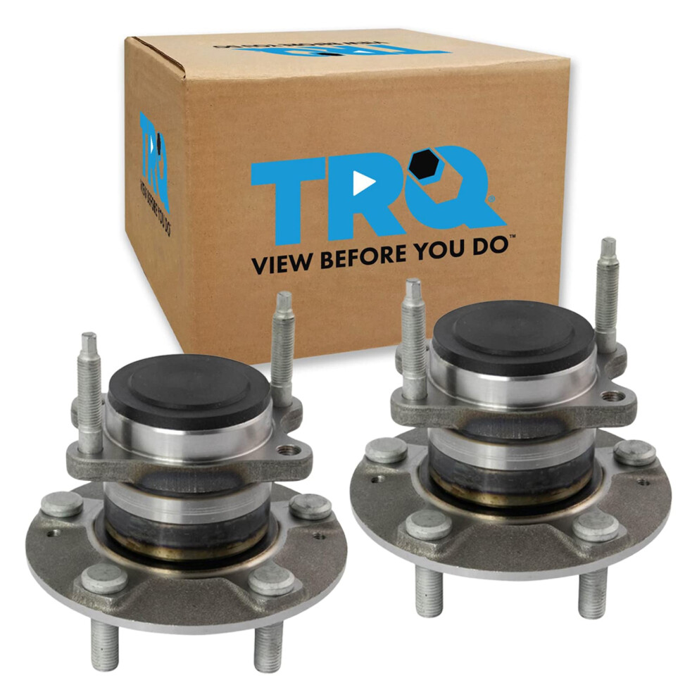 Trq Rear Wheel Hub Bearings Assembly Set Compatible With 2010-2013 Kia Forte Forte Koup 191213521519