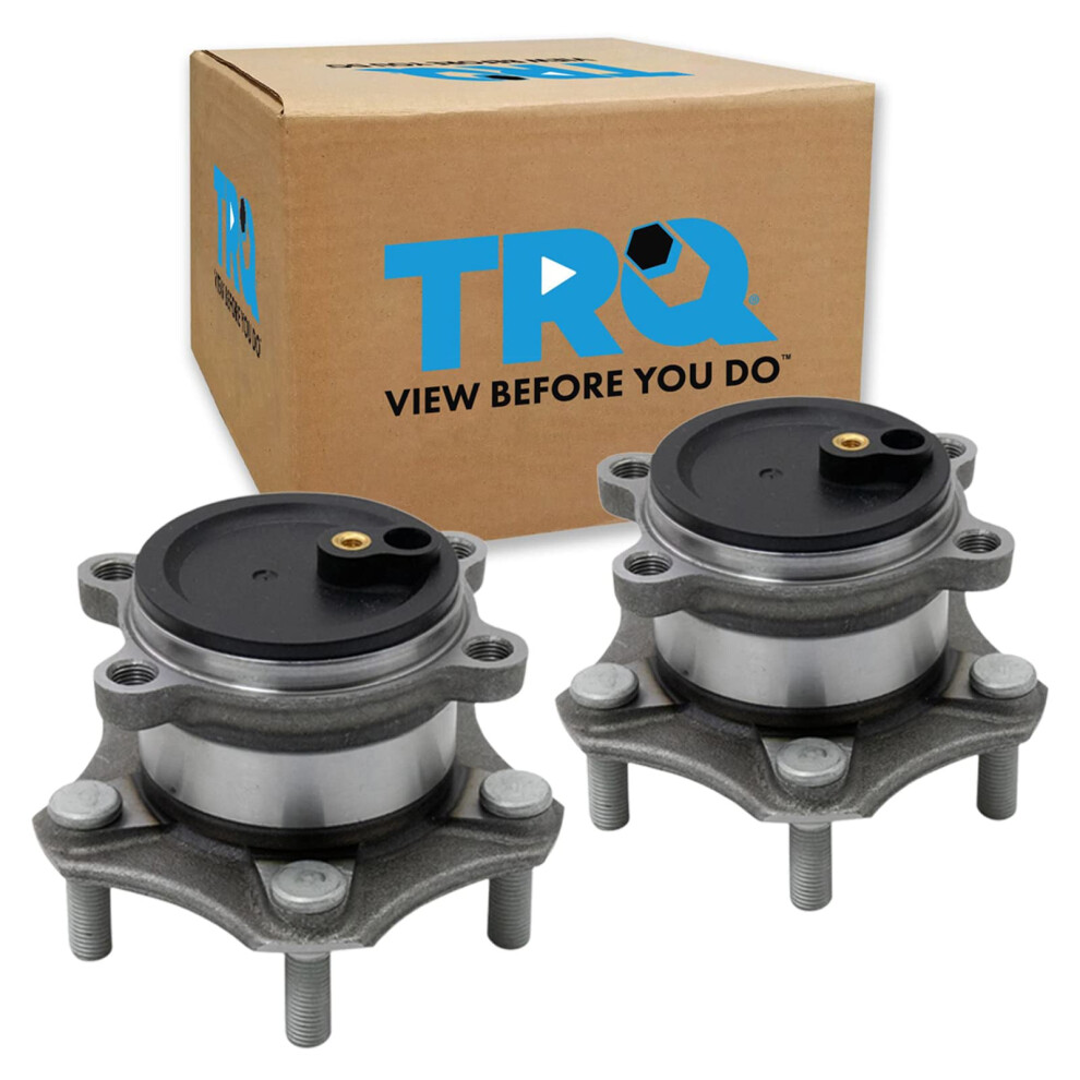 Trq Rear Wheel Hub Bearings Assembly Set Compatible With 2014-2018 Mazda 3 191213521564