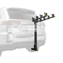 Allen Sports Deluxe Uchwyt na 4 rowery z szybkozamykaczem i 2-calowym zaczepem, model ZN542Q, zielony/czarny