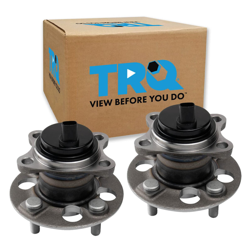 Trq Rear Wheel Hub Bearings Assembly Set Compatible With 2015-2018 Toyota Yaris 191213712931