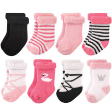 Hudson Baby neonato cotone ricco e calzini casual in spugna Swan 6-12 mesi USA
