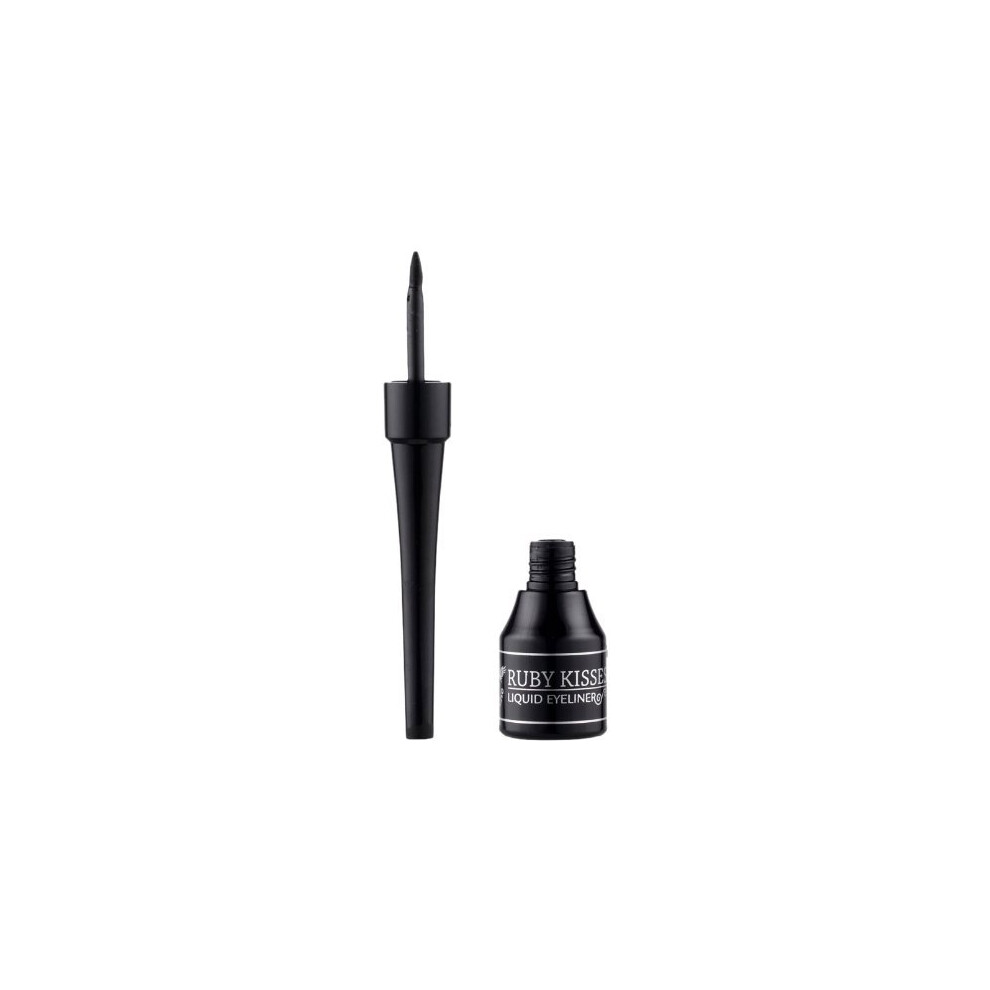 Eyeliner Liquide Classique Ruby Kisses, Maquillage Des Yeux Longue Tenue Et Anti-Taches Avec Applicateur à Pointe En Feutre (1 Paquet, Chocolat)-image