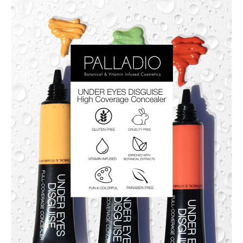 Palladio Full Coverage Concealer Under Eyes Disguise Crème Visage et 2