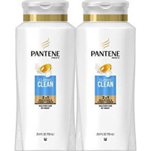 Pantene, Σαμπουάν και Μαλακτική 2 σε 1, Pro-V Classic Clean, 25.4 Fl Oz, Συσκευασία 2 τεμάχια