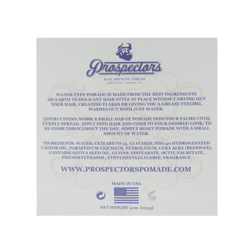 PROSPECTORS Diamond Haarpomade 4 oz. Blechdose 1