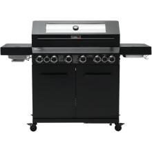(Without Cover) CosmoGrill 8 Burner Yamara Dark 6+2 Gas BBQ