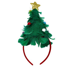 Needzo Lametta-Weihnachtsbaum-Stirnband, festliches Feiertags-Haar-Accessoire fr Frauen oder Mdchen, Einheitsgre, passend fr die meisten