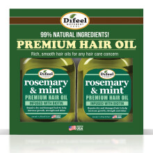 Difeel Premium-Haarl Rosmarin und Minze mit Biotin, 7,1 Unzen. - Deluxe-Geschenkset mit 2 Teilen