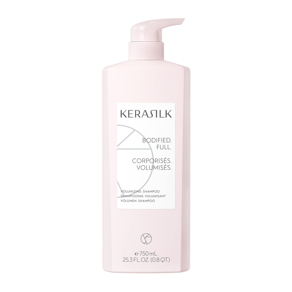 Kerasilk Volumizing Shampoo | Provides Weightless Hydration | Enhances Volume | For Fine Limp Flat Hair | 750 Ml