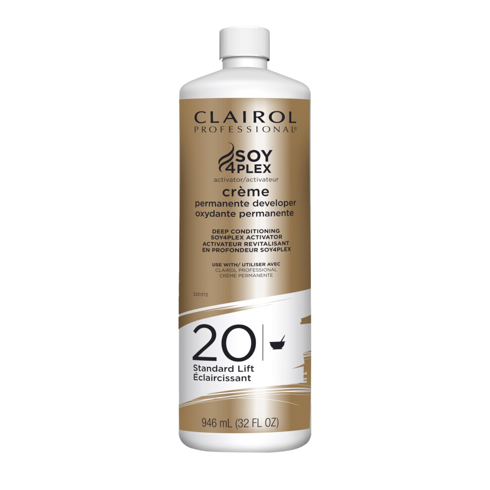 Clairol Professional Crème Permanente 20 Volume Hair Developer, 32 Oz. - Packaging May Vary