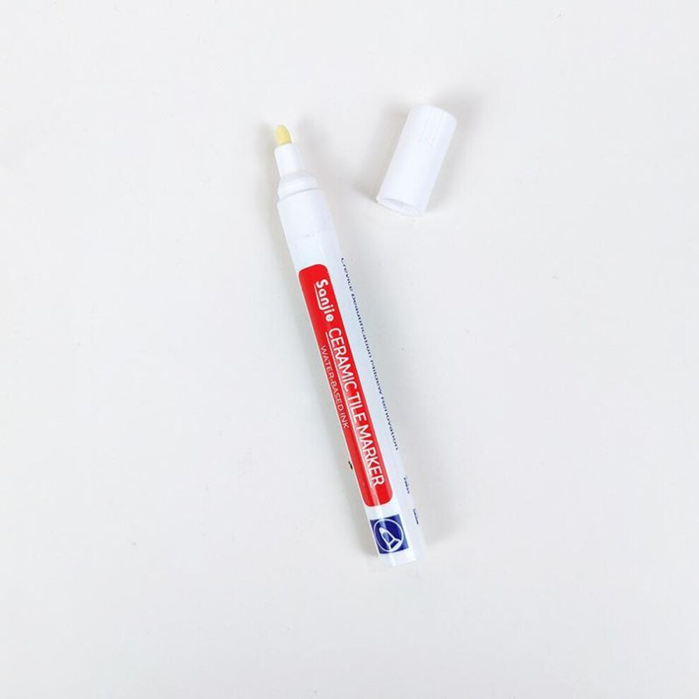(white) Caulking Pen - Stain Removal, Color Change, Waterproof & Mildew Proof For Kitchen & Bathroom Floor Tile Gaps