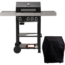 (With Cover) CosmoGrill Wabaya 3 Burner Gas Barbecue