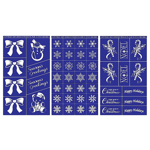 Armor Etch Designer Stencil Pak s?soner Hilsen 1