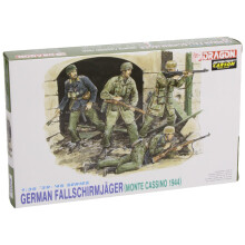 Dragon DML6005 1:35 Deutscher Fallschirmjger Monte Cassino 1944 Figurenset Modellbausatz