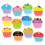 Creative Teaching Press Cupcake Accents για Πίνακες Ανακοινώσεων, 10" Jumbo Σχέδια, Σετ 12 Τεμαχίων 1