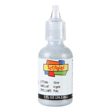 Scribbles 54305 3D Stoffenverf Glitter Glinsterend Zilver