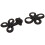 Dritz 502 Κλείσιμο Frog, 3 Βρόχοι, 2-Inch, Μαύρο 1