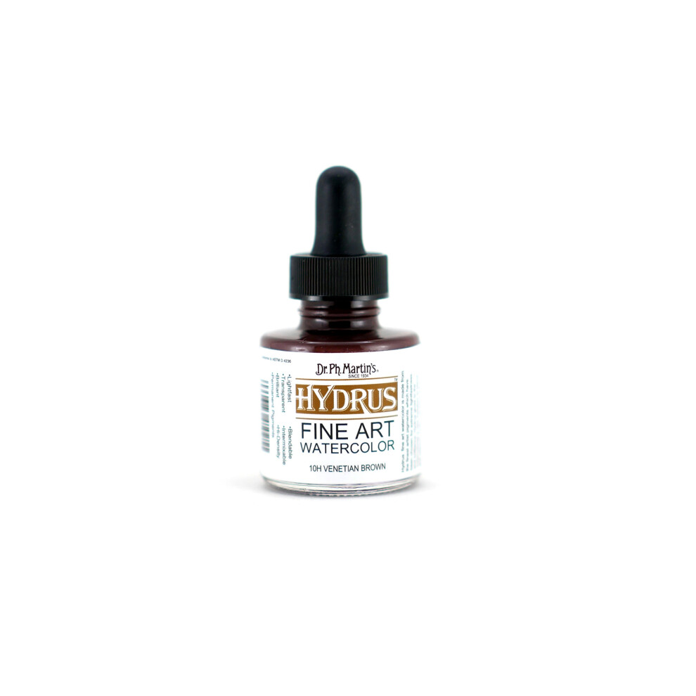 Dr Ph Martins Hydrus Fine Art Watercolor 10H Watercolor Bottle  10 oz  Venetian Brown  1 Bottle