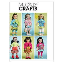 McCall's Patterns M6370 Oblecenie pre b biky s velkostou 18"""", jedna velkost