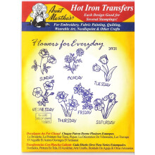Blumen fr den Alltag, Tante Martha's Hot Iron Stickerei-Transfer