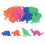 Masser af 48 Assorterede Mini Dinosaur Tracer Stencils 1