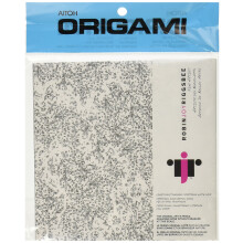 Aitoh RJR-05 Riggsbee Design-Feet Origami-paperia 1,8 m x 15 cm, mustavalkoinen, 40 arkkia