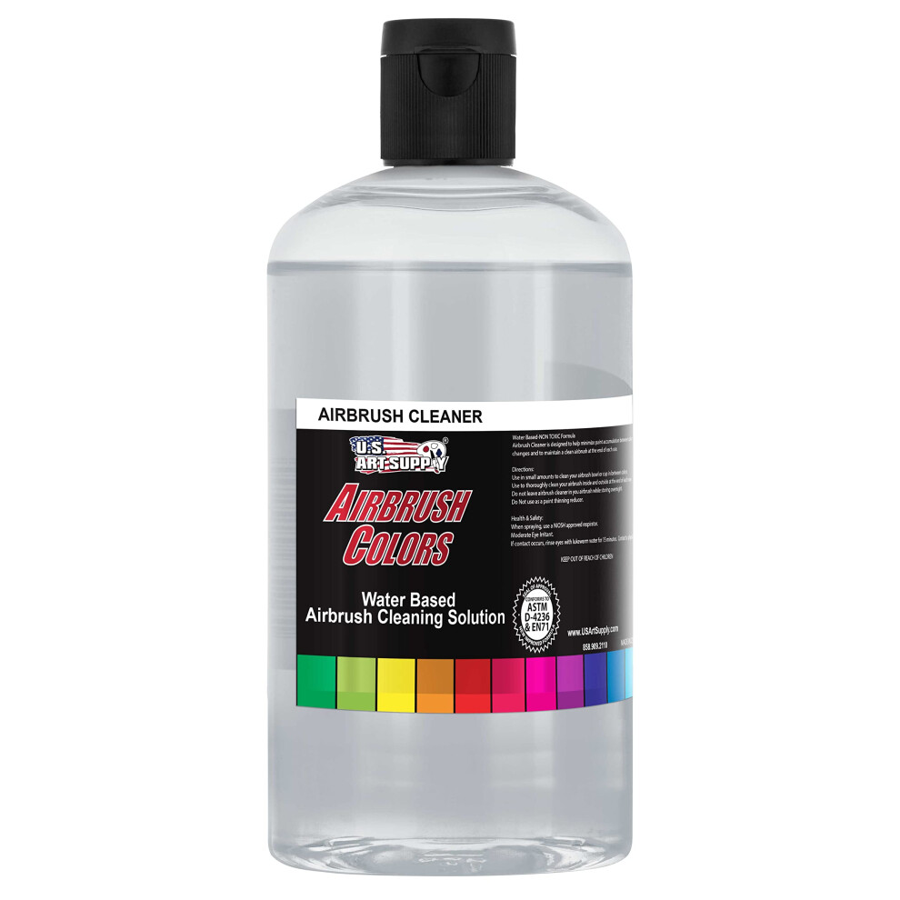 U.s. Art Supply Airbrush Cleaner 16Ounce Pint Bottle Fast Acting C 848849019261