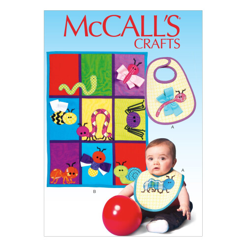 McCall's Patterns M7172 Σχέδιο Ραψίματος Bib, Κουβέρτες και Εφαρμογές Bug, Μία Μοναδική Μέγεθος