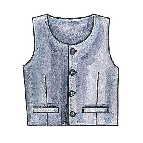 McCall's Patterns M7223 Children's/Boys' Lined Vests  Cummerbund  Bow 2