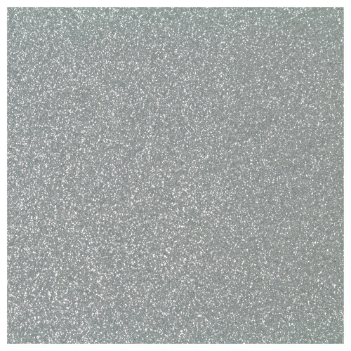 Foaie Siser Glitter HTV 20"""" x 12"""" - Vinil cu transfer termic (argintiu)