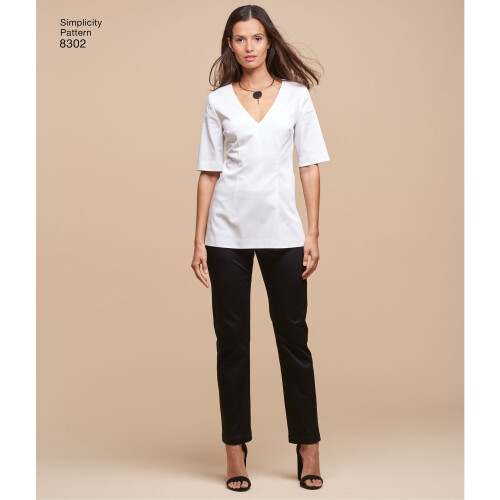 Simplicity US8302AA Womens Dress  Tunic  Pants  and Unlined Coat Sewing Patterns  Sizes 1018 1