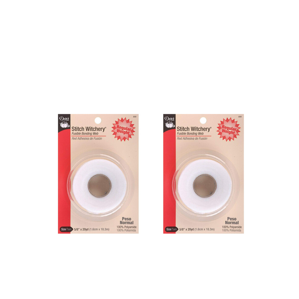 Dritz 222 58-Inch by 20-Yard Stitch Witchery  Regular 2 Pack