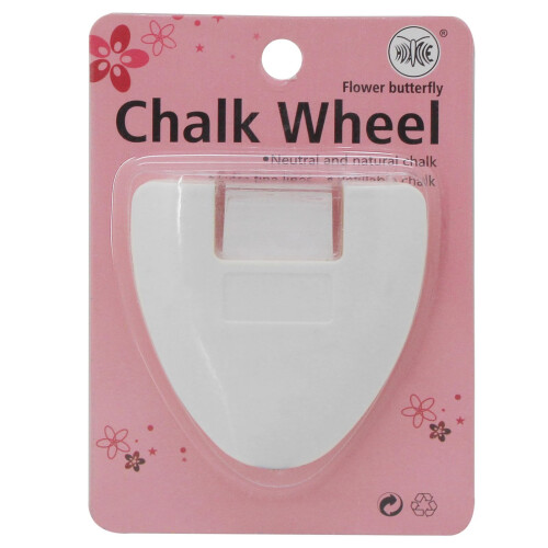 Yeqin Chalk Wheel Fabric Marker Chalk's Chalk DIY Piese de cusut (alb) 1