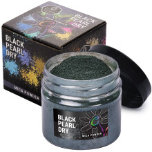 Mica Powder (Black Pearl Dry) 2 oz Barvivo na vrobu mdla Jednobarevn Potreby pro rucn vrobu mdla Barevn pigment na bzi epoxidov prys