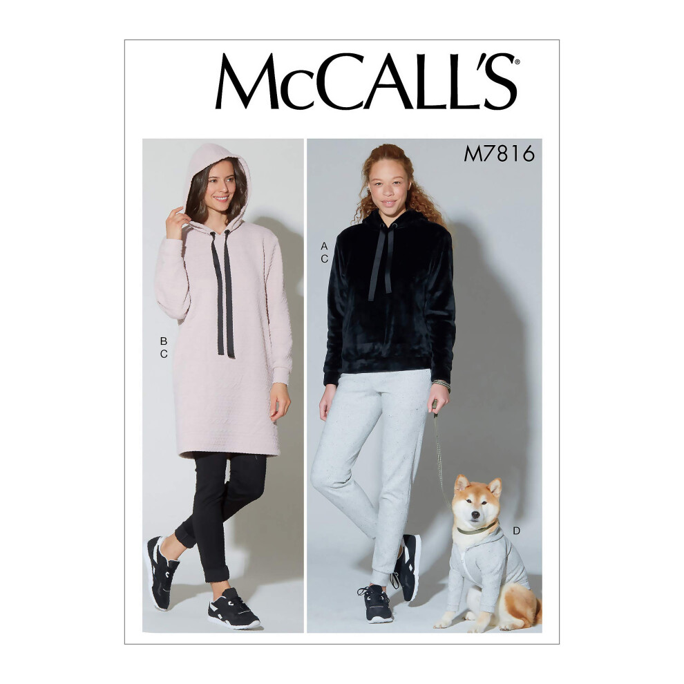 McCall's patronen McCall's 7816 jas en dames hoodie broek en Dr.