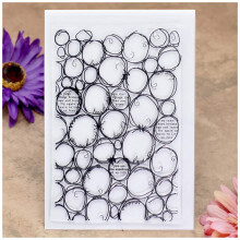 Kwan Crafts Circle Round Circle Fundal Clear Stamps pentru decorarea cardurilor ?i scrapbooking DIY