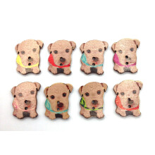 Karmelling 50 PC Colors Colors pentru cini din lemn Cusut 2 butoane 28mm x 22mm (1-1/8 """" x 7/8 """")
