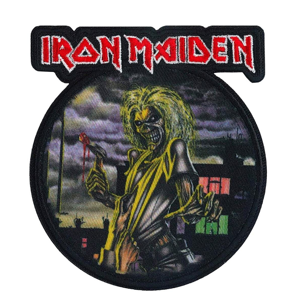 C&D Visionary Iron Maiden Eddie Patch Zwart Rood-image