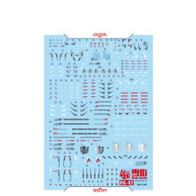 ANSAI-tarrat, fluoresoiva tarra, sopii Hobby RG 1/144 Hi Nu Hi v -mallisarjaan