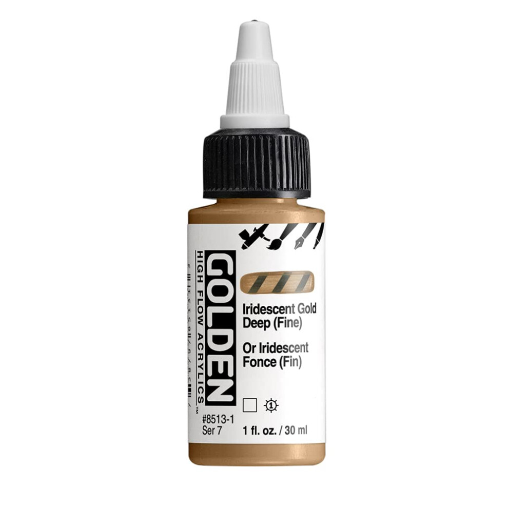 Golden High Flow Acrylics Iridescent Gold Deep (Fine) 1 Fl. Oz. / 30 Ml Flasche-image