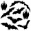 Bat Silhouette Clings 2