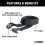 Curt 18050 61-tommer cykelstativ support rem sort sort 3