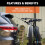 Curt 18050 61-tommer cykelstativ support rem sort sort 4