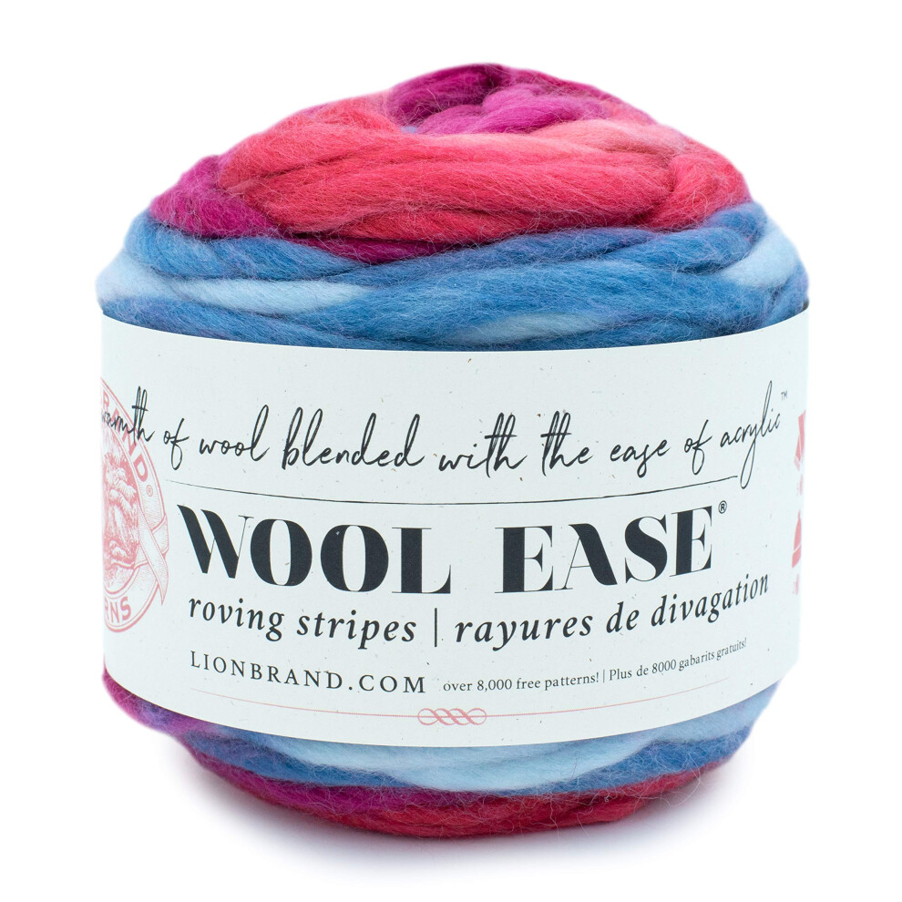 Lion Brand Yarn WoolEase Roving Yarn  Berry