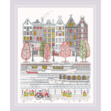 RIOLIS Blackwork-Set Stadt am Wasser.
