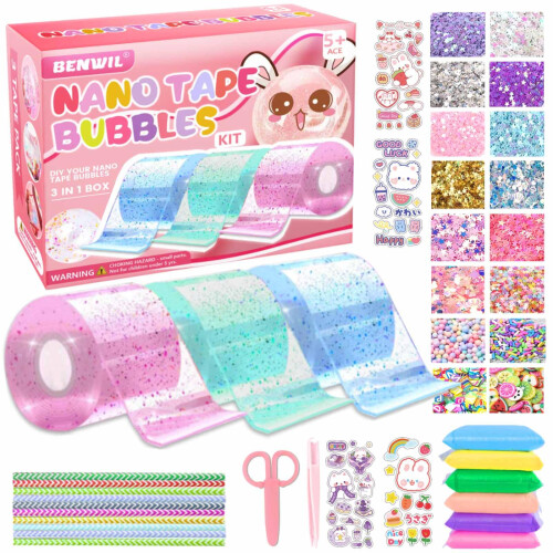 Nano Tape Bubble Kit for Kids with Step-by-Step Video Tutorials  Nano