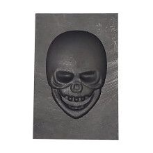 Otoolworld Craniu Cap de Grafit Turning Lingot Mold Metal rafinare resturi de aur Silver Silver Cap Mold Grafit