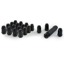 Gorilla Automotive 21133BC Kleine diameter Eikel Zwart 5-gaats kit 12mm x 150 draadmaat Verpakking van 20