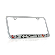 License Frame Inc. Chevrolet Corvette C3 Chrome Plated Metal registreringsskylt ramhllare