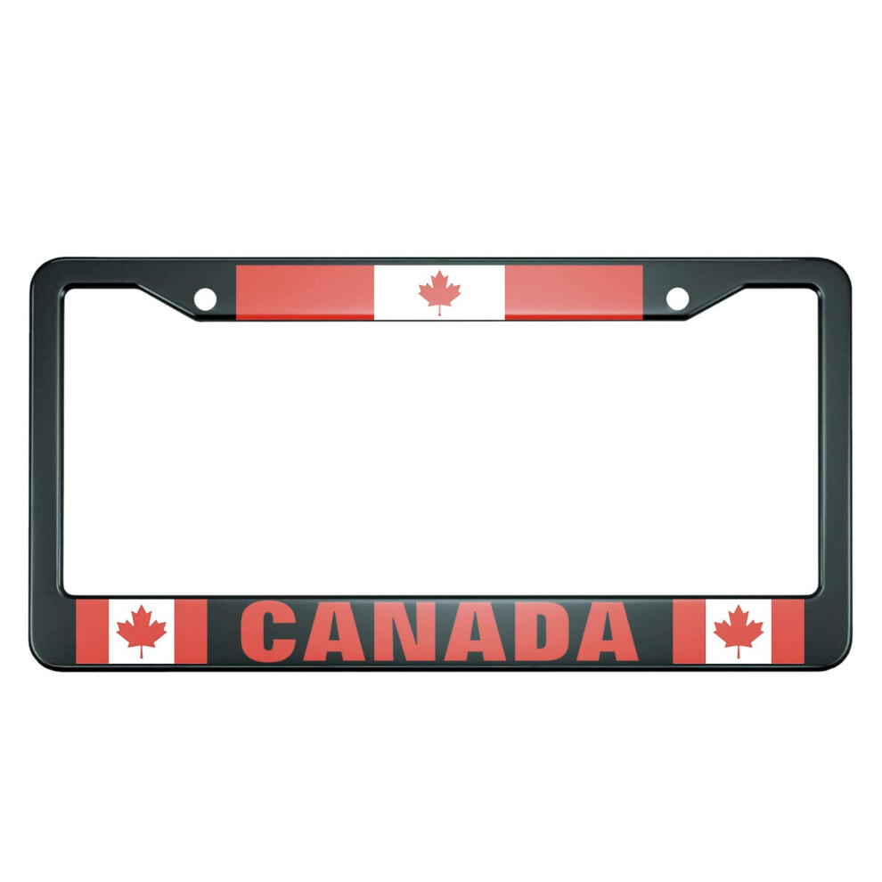 Hosnye Canada License Plate Frame The Canadian Flag Metal License Plate Cover Front Plates Frames Car Tag Frame For Women Men Us Vehicles Standard 9448605339070